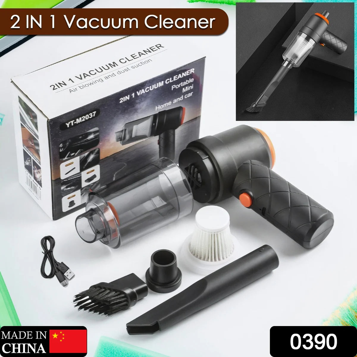 0040. Turbo Clean Pro 2-in-1 Wireless Handheld Car & Home Vacuum