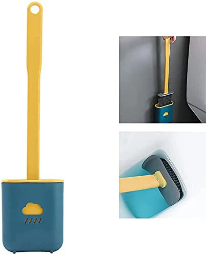 0023. Flex Clean Pro Silicone Toilet Brush with Quick-Dry Ho