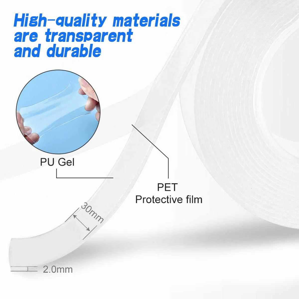 0024. Nano Grip Pro 3M Washable Double-Sided Gel Tape
